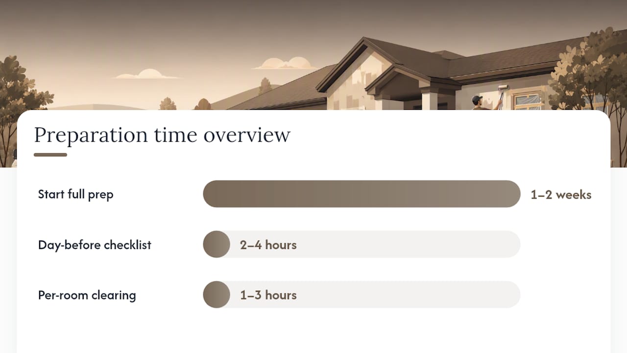 How early should you start preparing, and how long does it take? — overview diagram