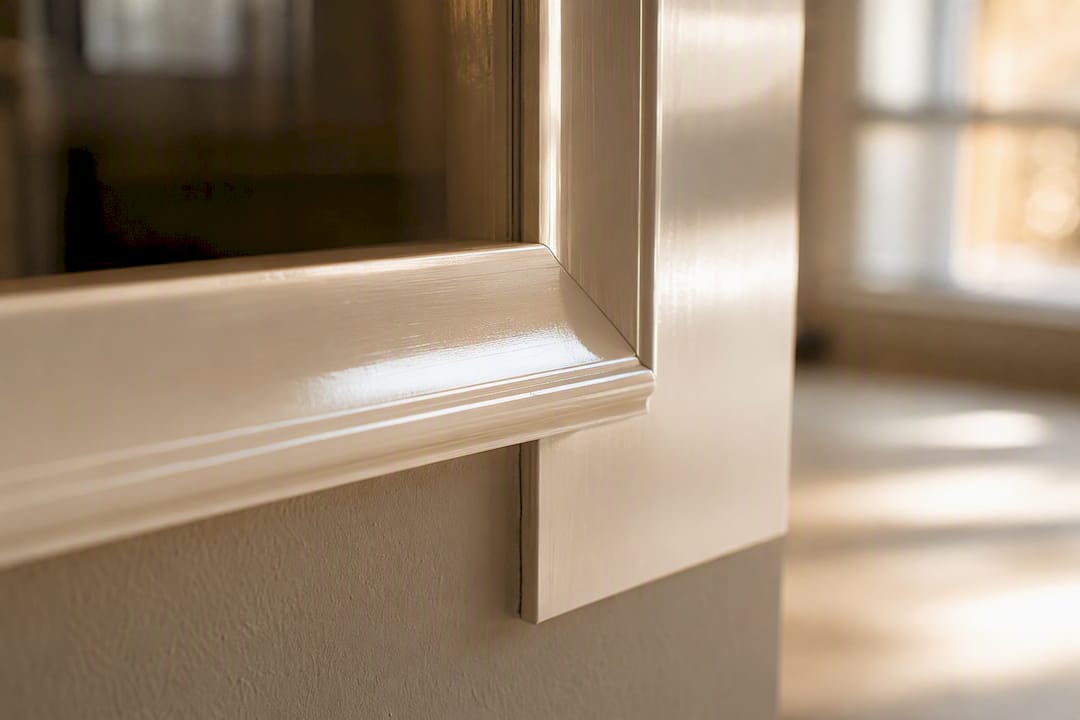 Smooth semi-gloss urethane-acrylic trim paint drying